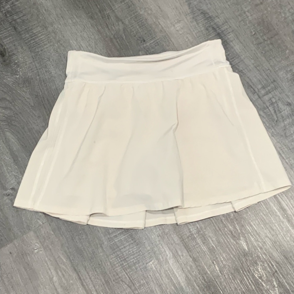 White Pleated Skirt